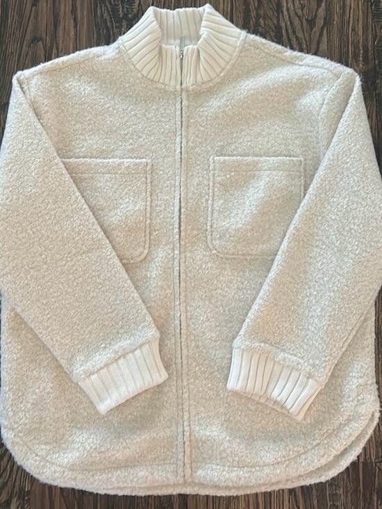 Z Supply Jackets & Blazers - Z Supply Women’s Cream Sherpa Zip Jacket